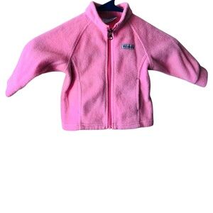 Columbia baby size 6-12 months Pink Fleece full zip Jacket